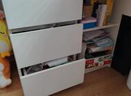 Grajewo ogłoszenia: Biurko narożne  białe używane przez dziewczynkę z śladami... - zdjęcie