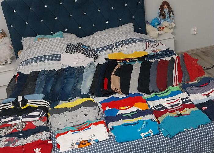 Grajewo ogłoszenia: Sprzedam ubranka dla chłopczyka r. 104-110 jest ponad 70 sztuk